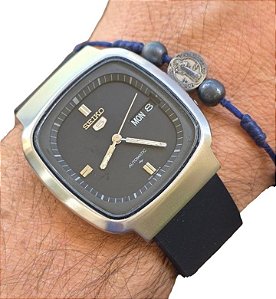 Relógio Automático Seiko 5 Tv Vintage Cal 7009-6110 Ano 1982