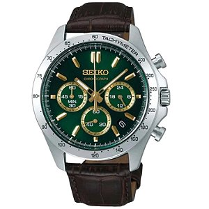 Relógio Seiko Spirit Chrono Verde SBTR017