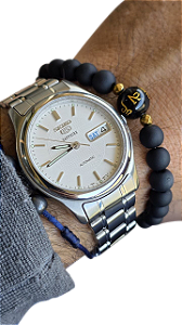 Seiko 5 Safira 7S26-0330 Automático 1999 Aço Inox Antigo Top
