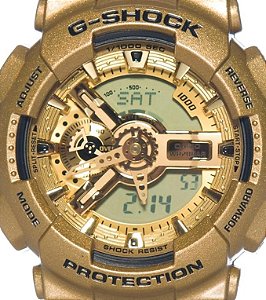 Relógio masculino Casio G-Shock GA110GD-9A Classic Series Designer dourado