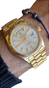 Relógio Rolex President Oyster Perpetual Década de 70 Ouro 18kt