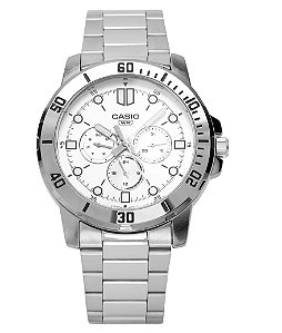 Relógio Casio MTP-VD300D-7EUDF Branco Multifunção