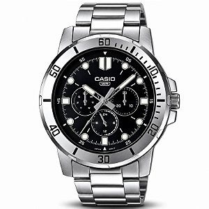 Relógio Casio MTP-VD300D-1EUDF Preto Multifunção