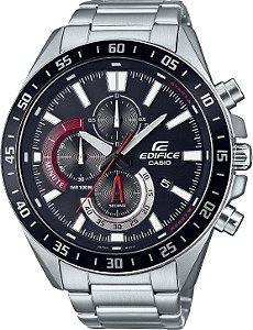 Relógio Casio Edifice EFV-620D-1A4VUDF Cronógrafo Preto Vermelho 100M