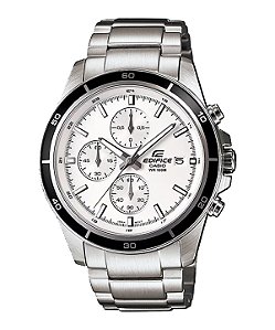 Relógio Casio Edifice Masculino EFR-526D-7AVUDF Cronógrafo Branco 100M