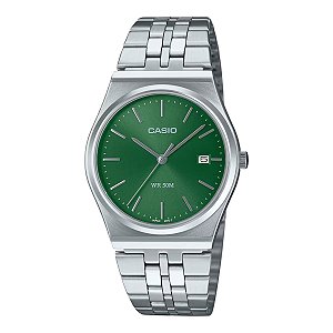 Relógio Casio MTP-B145D-3AVDF Verde Aço Quartz Calendário 50M Original
