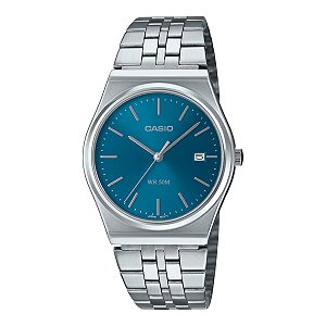 Relógio Casio MTP-B145D-2A2VDF Azul Aço Quartz Calendário 50M Original