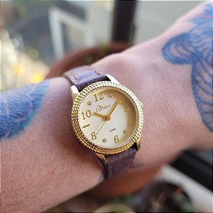 Relógio Feminino Mini Condor CO2035KSD/3D Marrom