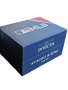 Estojo Invicta Coleção Mlb Para Relógio Caixa Premium Azul