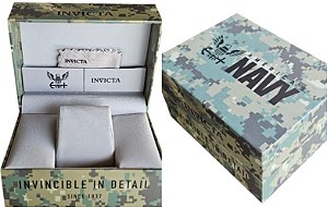 Caixa Original Invicta America's Navy Camuflada Para Relógio