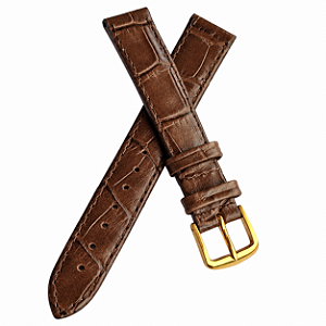 Pulseira Chainon Couro Bovino Cg331416 P/ Relógio