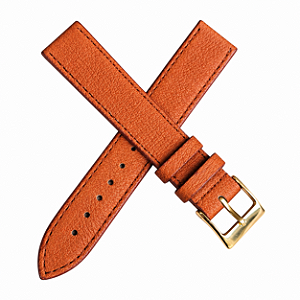 Pulseira Chainon Couro Porco 20mm P/ Relógio De Pulso
