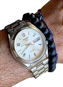 Relógio Automático Seiko 5 7S26-01V0 Safira 21 Rubis Anos 90