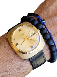 Relógio Bulova Automático Day Date 11AOACB Vintage Anos 70