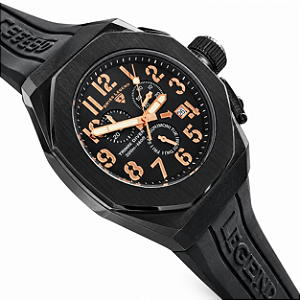 Relógio Swiss Legend Trimix Diver 2.0 Cronógrafo Suíço 200m Preto
