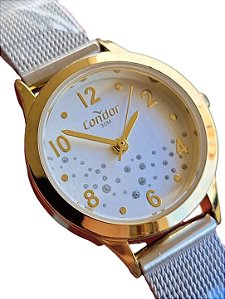 Relógio Feminino Condor COPC21JAP Cristais Mesh