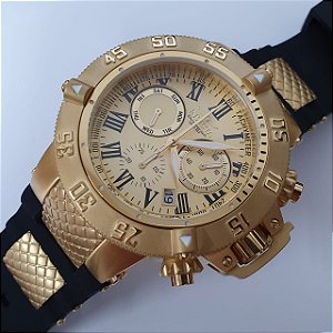 Relogio Invicta Subaqua Cronografo Dourado 16875