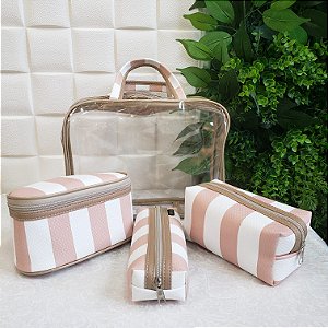 Kit Necessaire Nude Listra Larga F34ND
