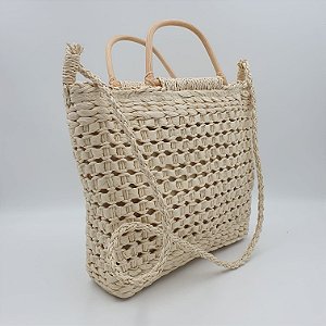Bolsa Palha Ligia Bege 30401BG