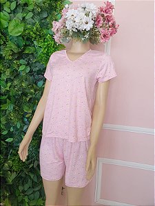 Pijama Curto Margarida Rosa D29MRO