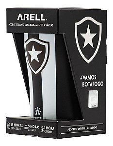 Copo Térmico Arell Inox Para Cerveja Bebidas Botafogo 500 Ml