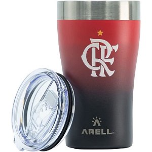 Copo Térmico Flamengo Arell Para Cerveja Bebidas Com Tampa 500ml