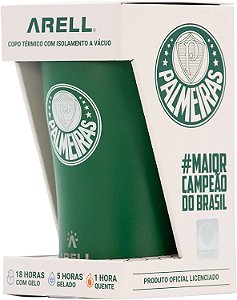 Copo Térmico Arell Inox Para Cerveja Bebidas Palmeiras 500 Ml