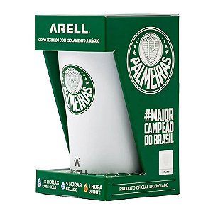 Copo Térmico Arell Palmeiras Inox Para Cerveja Bebidas 500ml