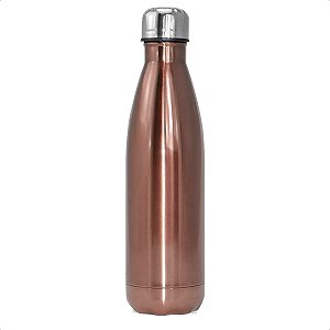 Garrafa Térmica Com Tampa Rose 500 Ml Para Academia Treino