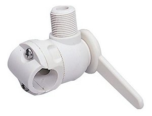 Suporte Antena Vhf Lateral Fixação Em Toldos E Tubos Lancha