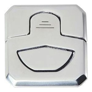 Puxador Quadrado Em Aço Inox 51 Mm Para Lancha Barco Portas