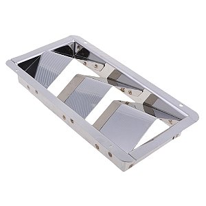Grade Entrada De Ventilação De Ar 3 Aberturas Em Aço Inox