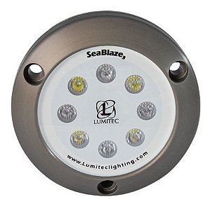 Luz De Led Seablaze 3 Lumitec Aço Inox Subaquática Branca