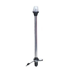 Luz De Alcançada Mastro Removível Em Aço Inox 26 Pol 12V