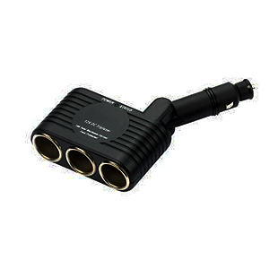 Adaptador Triplo De Tomada Isqueiro Veicular Fêmea 12V