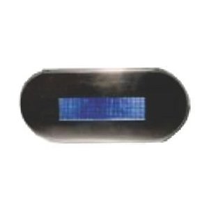 Luz Cromada Em Aço Inox 12V Led Azul