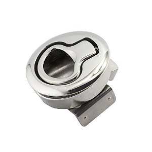 Puxador Redondo Em Aço Inox 61 Mm Luxo Para Lancha Motorhome