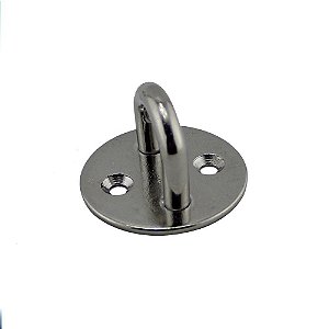 Alça Base Passa Cabo Redonda 8 Mm Em Aço Inox Convés Toldos