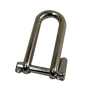 Tornel Manilha Longa Reta Em Aço Inox Com Chaveta 5 X 40 Mm