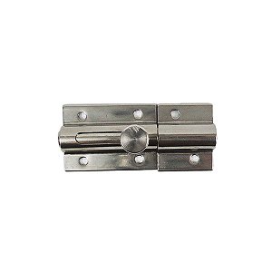 Trinco De Porta Janela 80 X 50 Mm Em Aço Inox Ferrolho Trava