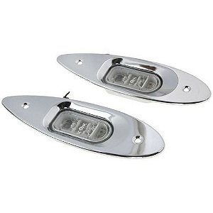Luz De Navegação Olho De Tubarão Em Led Em Aço Inox Bb E Be
