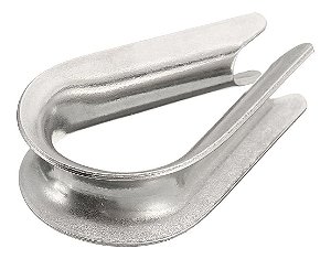 Sapatilha Leve 1/2 Pol Inox Anilha Para Cabo De Aço Corda