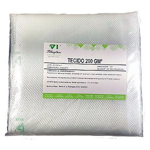 Tecido De Fibra De Vidro Para Reparo Em Geral 200 Gm/2 1Mt