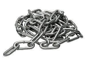 Corrente galvanizada a frio 3,5mm Din 763 elo longo soldado