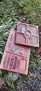 Kit Tábua Cedro + Petisqueira DIA DOS PAIS