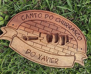 Placa Decorativa Churrasqueira