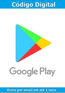 Cartão Presente Google Play R$15
