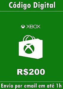 Cartão Presente  Xbox BR - R$200