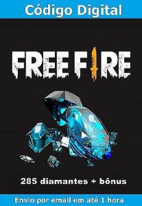 Free Fire - 5.100 Diamantes + 10% de Bônus