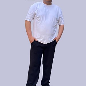 Camiseta Masculina Pluz Size Branca Antiodor e com Proteção Solar !MPAR